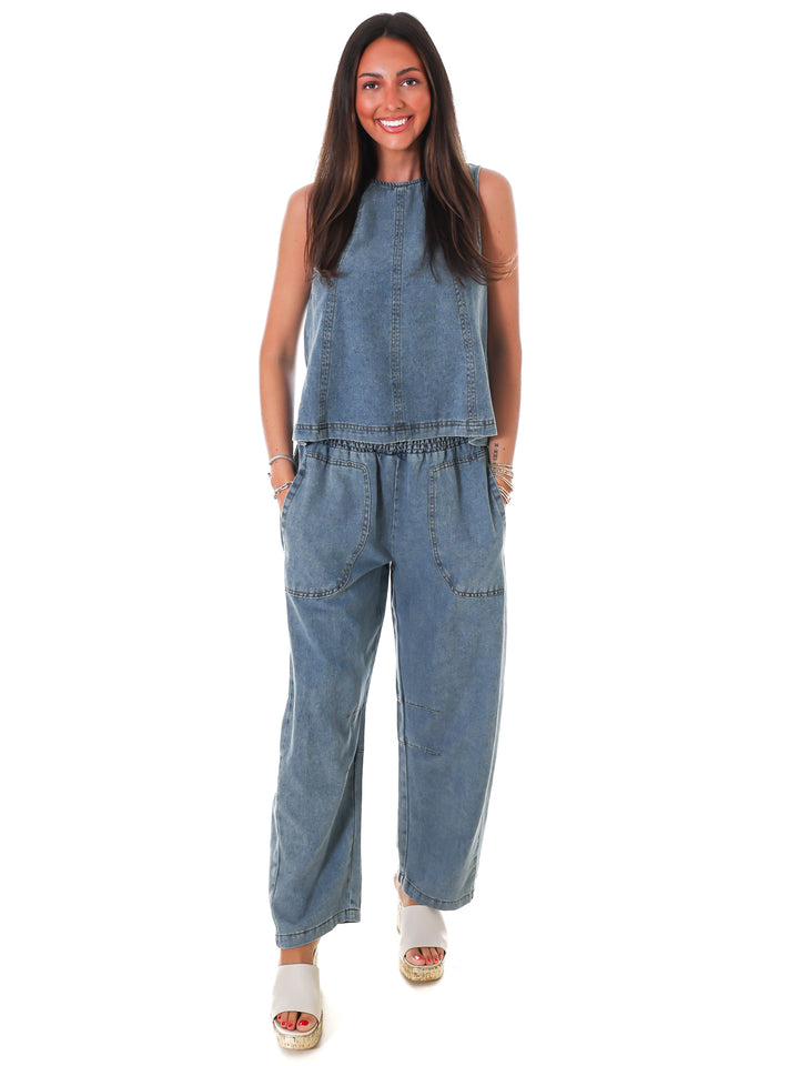 Open Road Denim Two Piece Set
