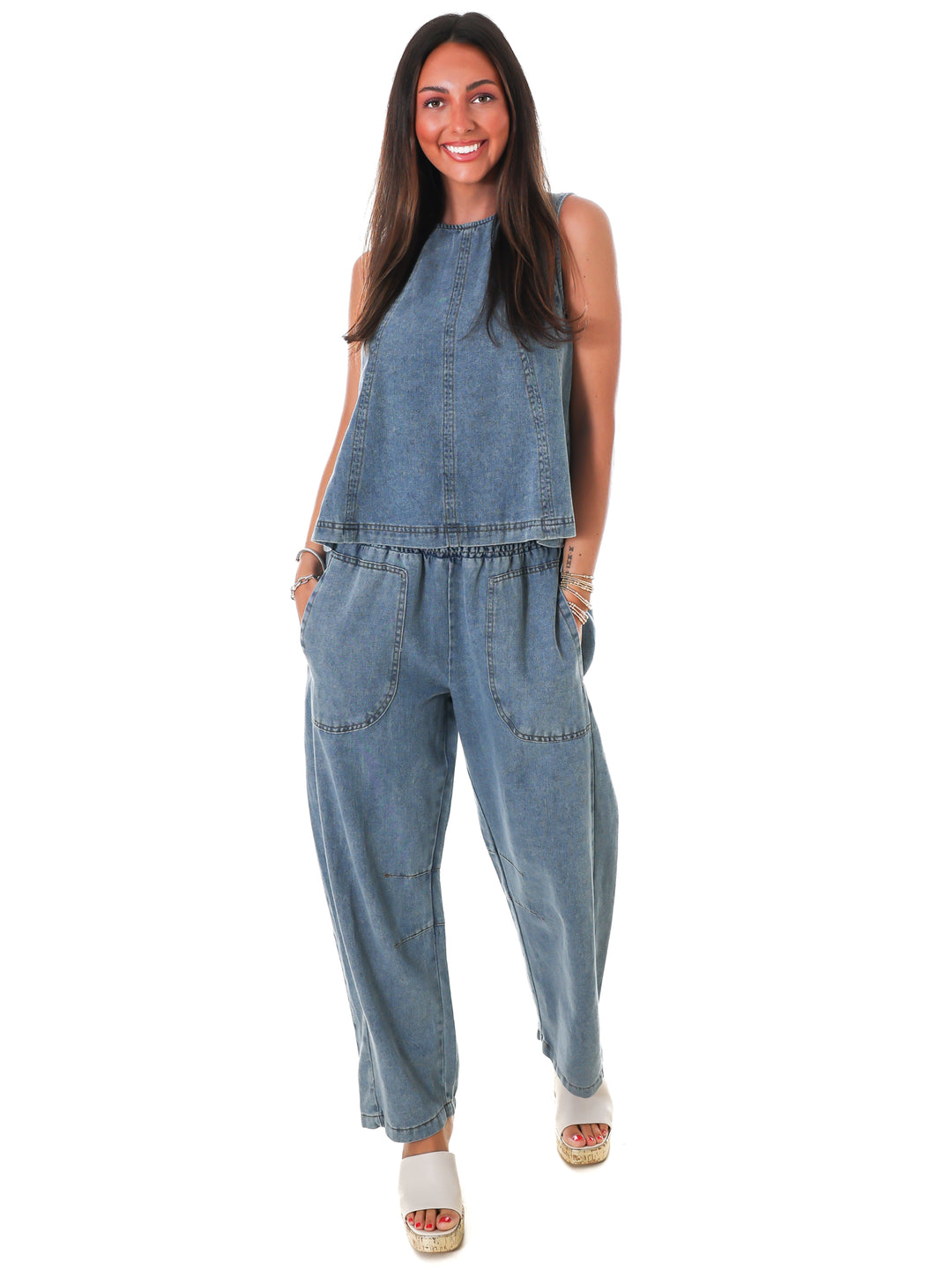 Open Road Denim Two Piece Set