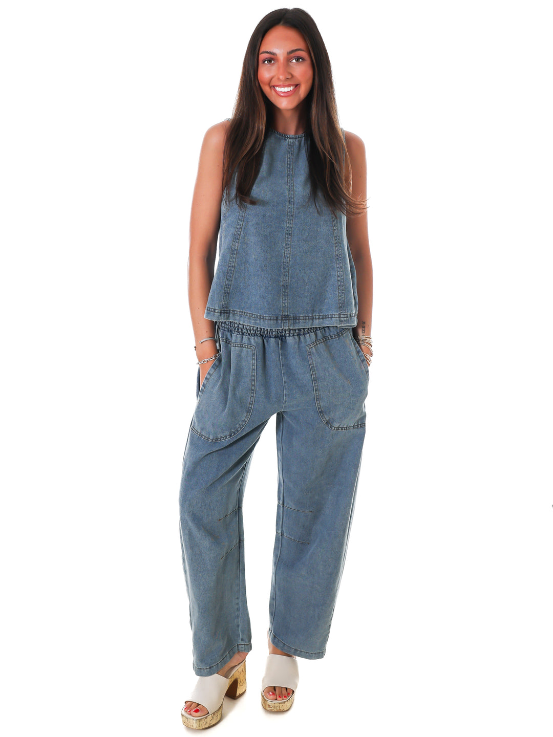 Open Road Denim Two Piece Set