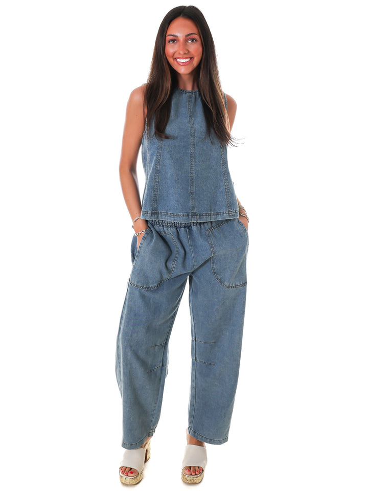 Open Road Denim Two Piece Set