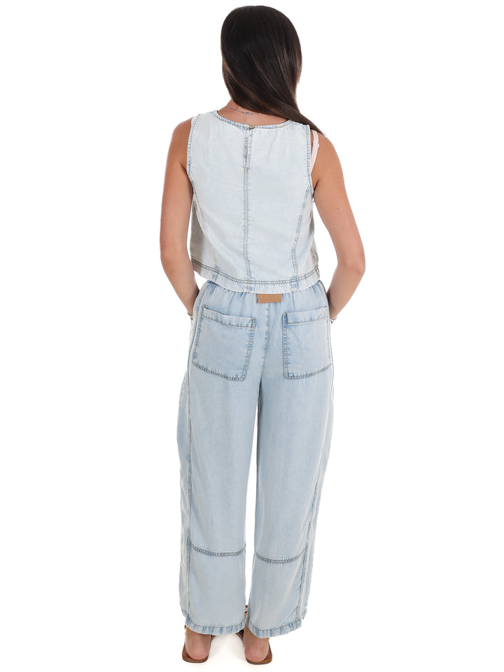 True Blue Denim Two Piece Set