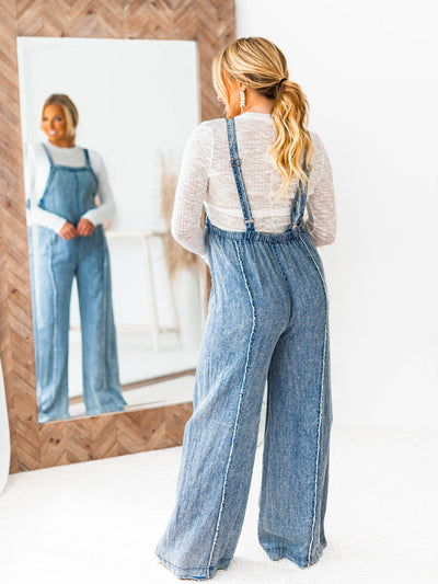 It's So Easy Mineral Wash Jumpsuit