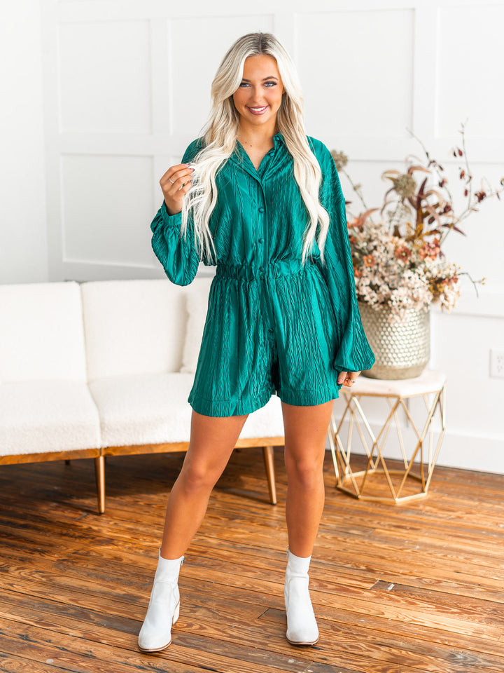 Call Me Baby Textured Romper