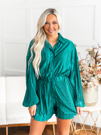 Call Me Baby Textured Romper