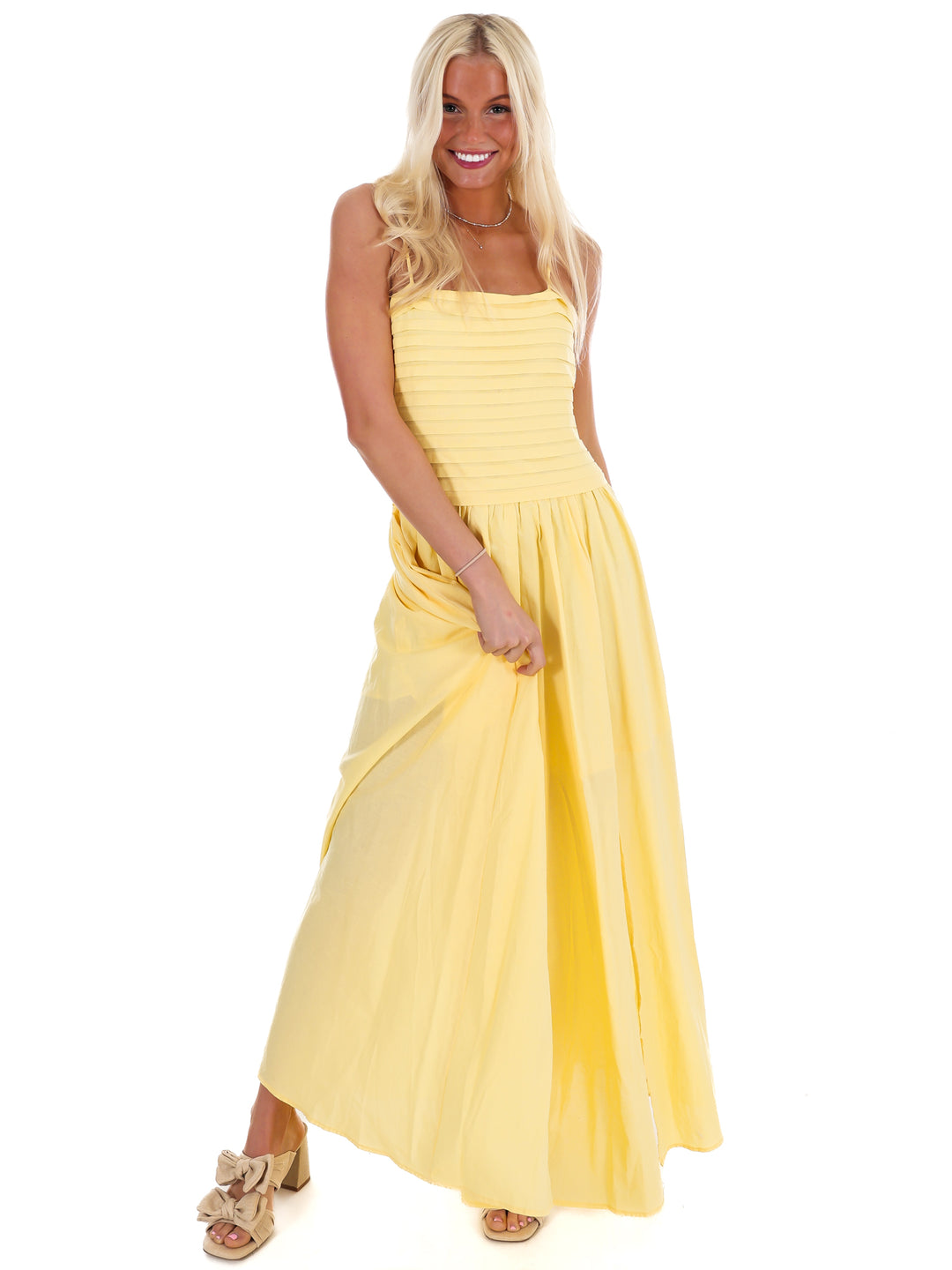 Fresh Take Ruched Maxi Dress