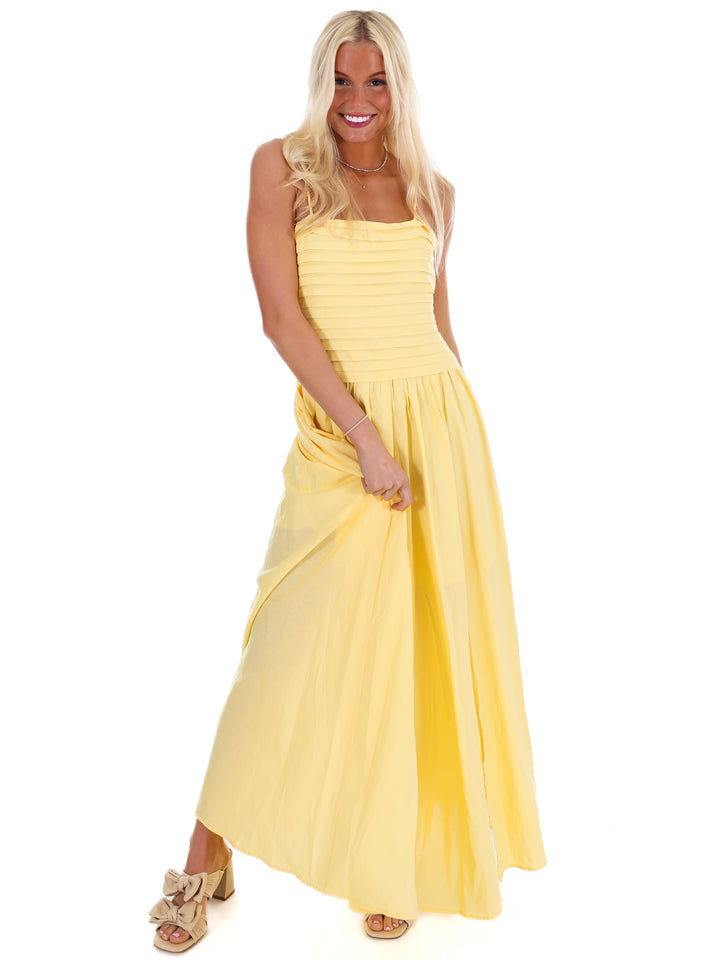 Fresh Take Ruched Maxi Dress