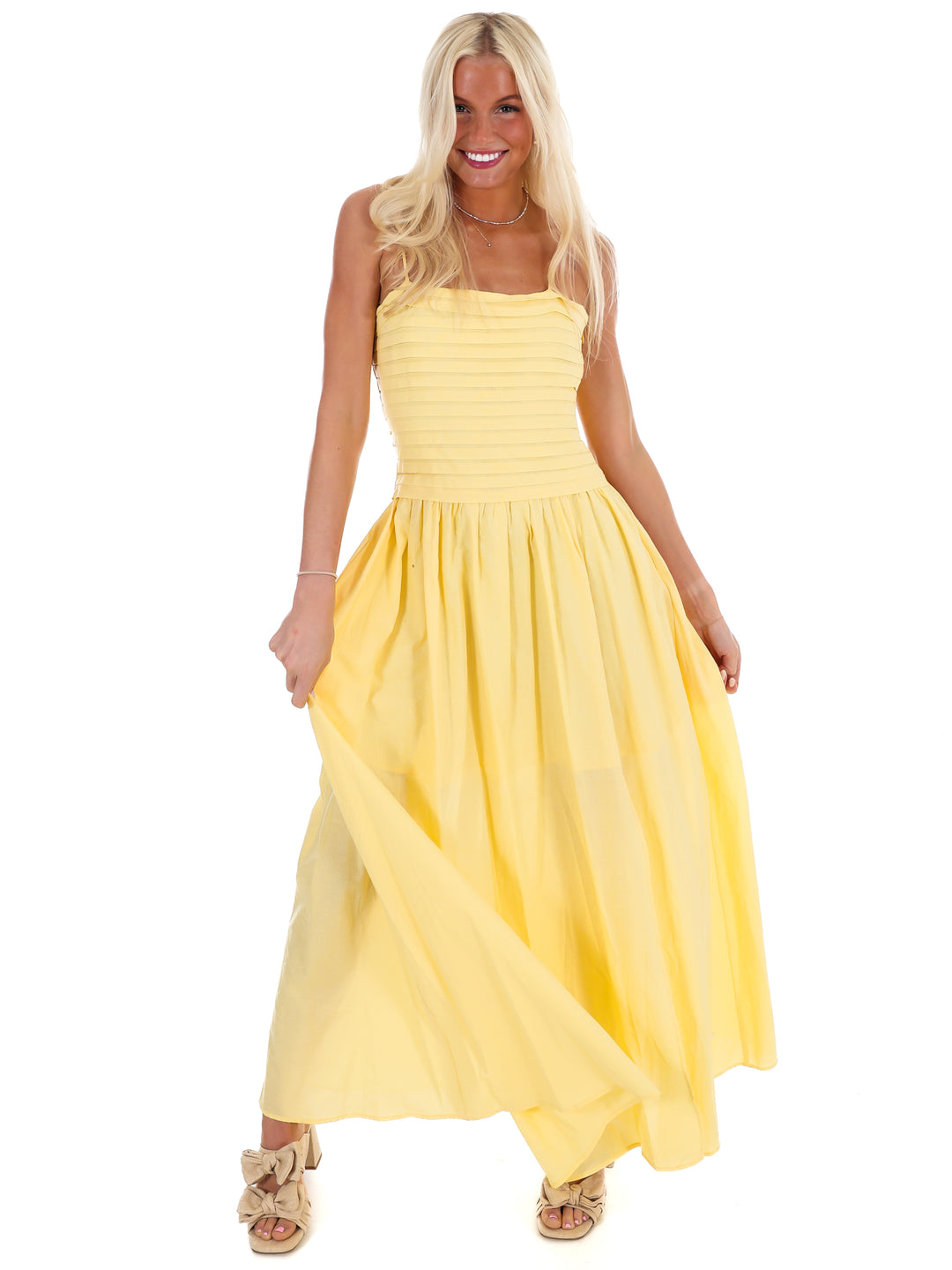 Fresh Take Ruched Maxi Dress
