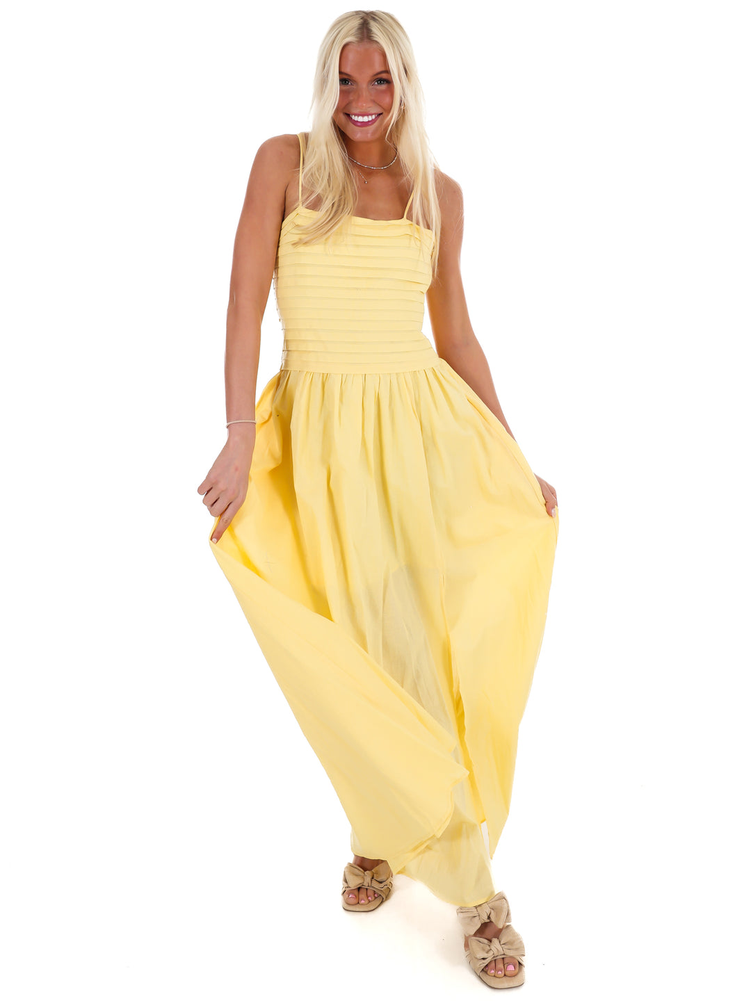 Fresh Take Ruched Maxi Dress