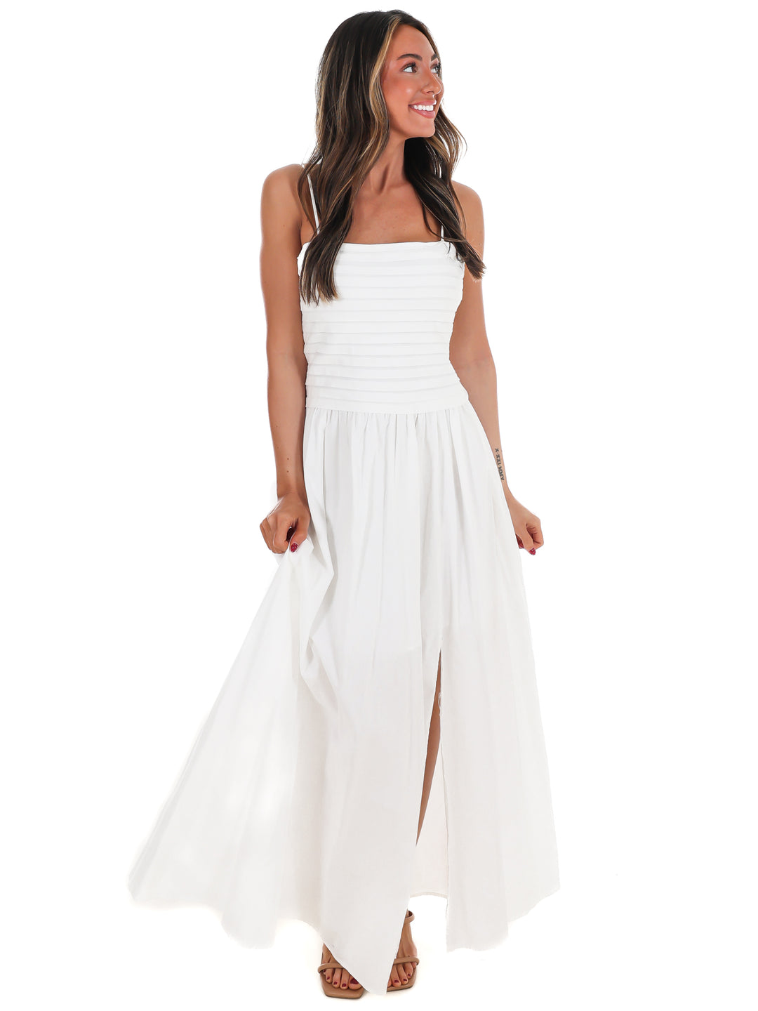 Fresh Take Ruched Maxi Dress