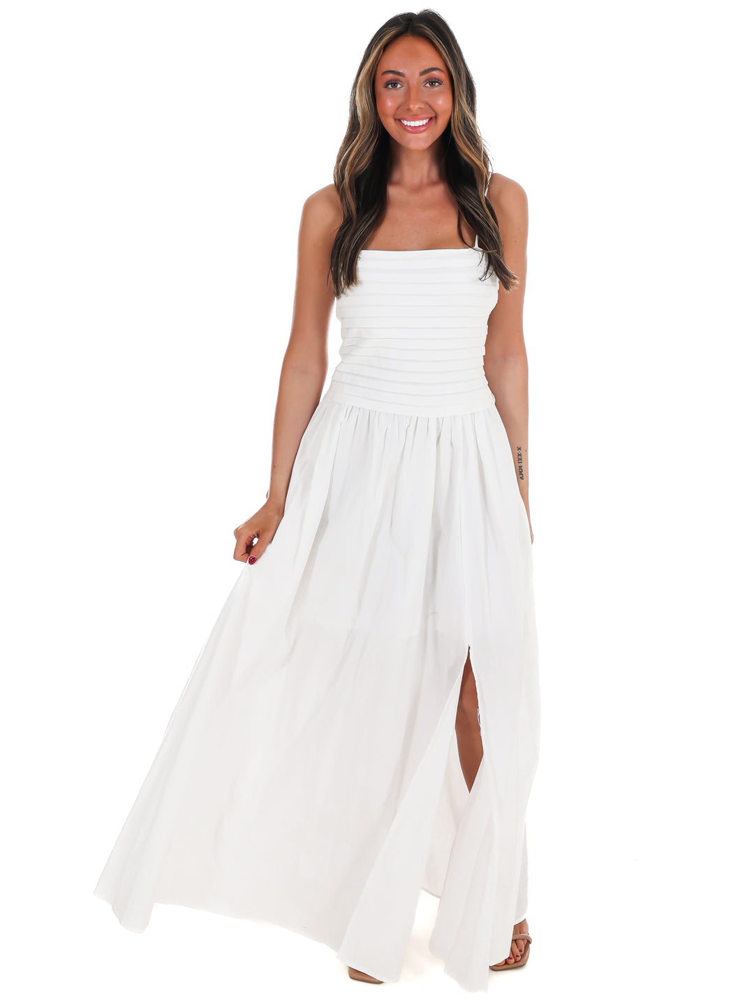 Fresh Take Ruched Maxi Dress