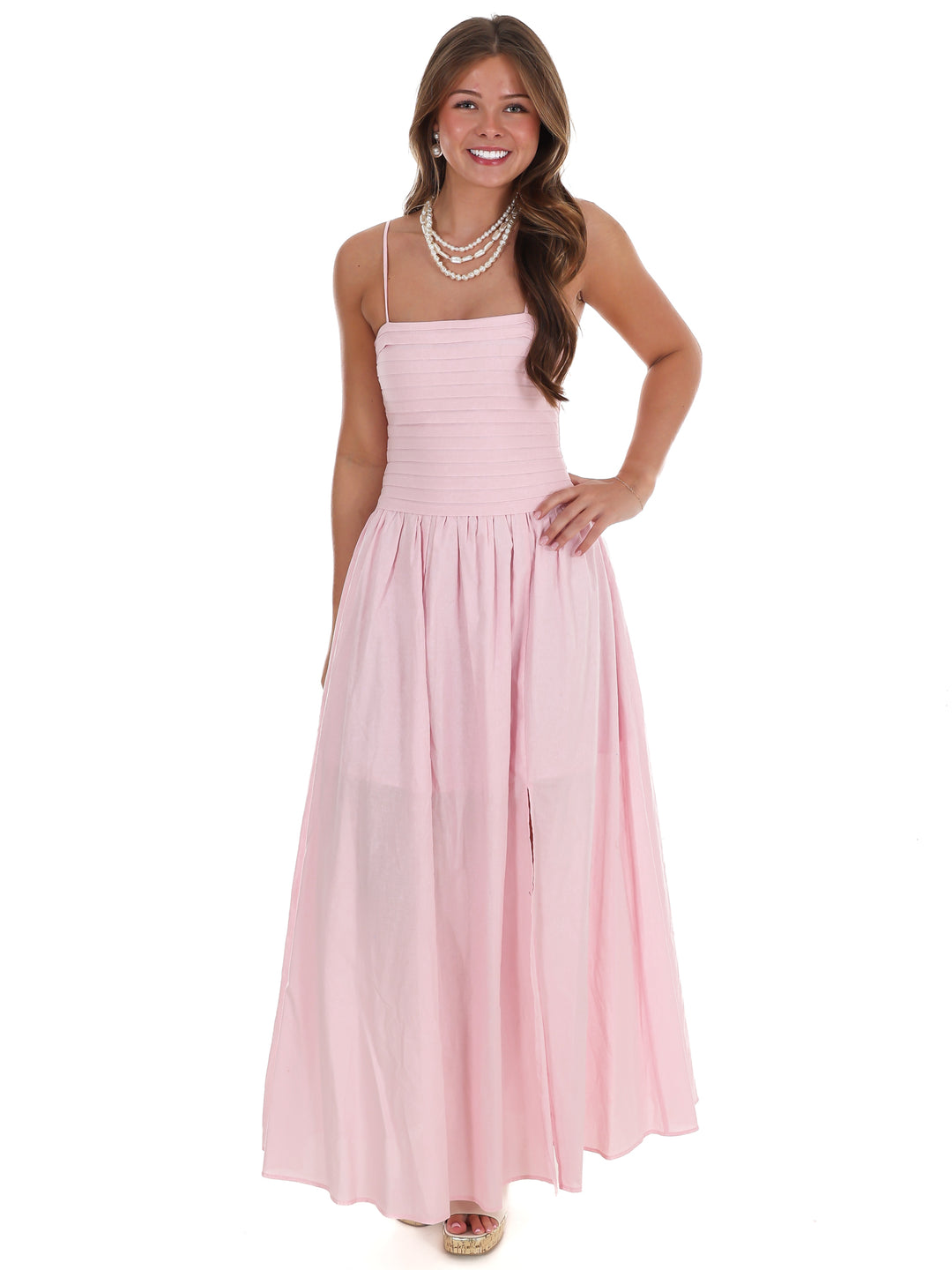 Fresh Take Ruched Maxi Dress