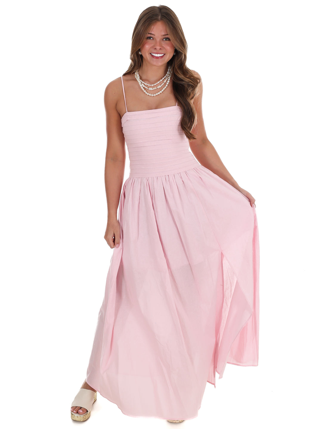 Fresh Take Ruched Maxi Dress