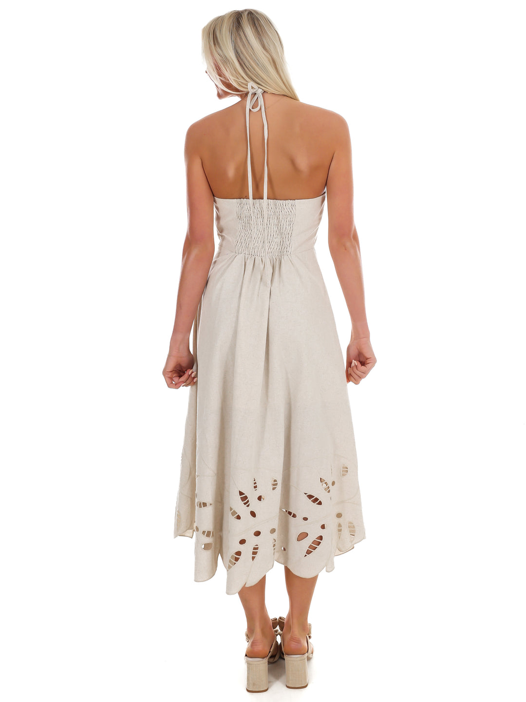 Beautiful Horizon Halter Midi Dress