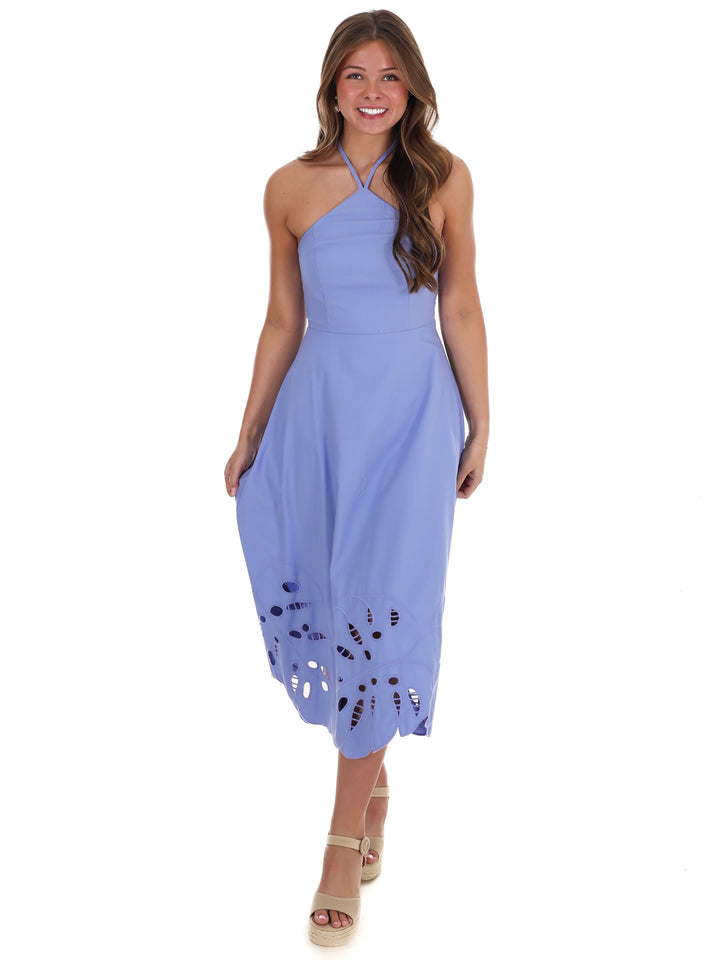 Beautiful Horizon Halter Midi Dress