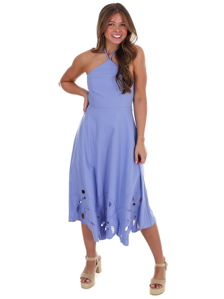 Beautiful Horizon Halter Midi Dress
