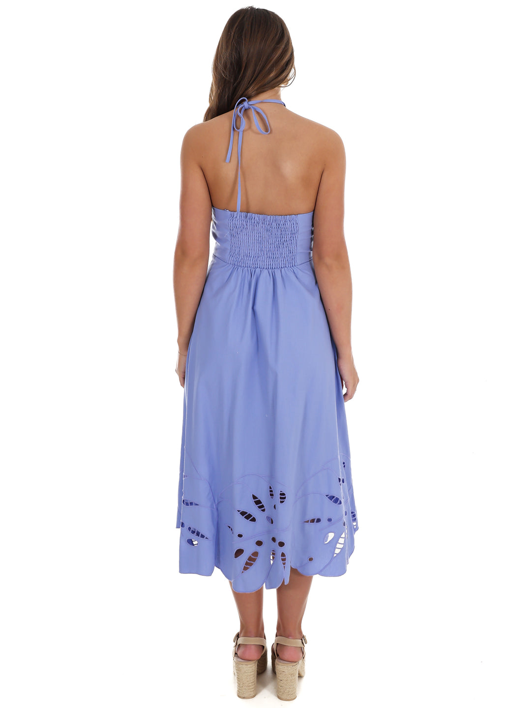 Beautiful Horizon Halter Midi Dress