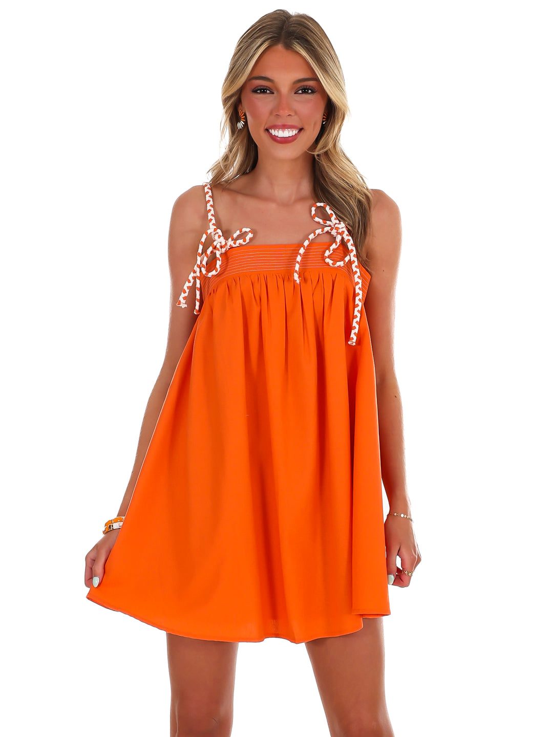 Big Orange Babe Mini Dress
