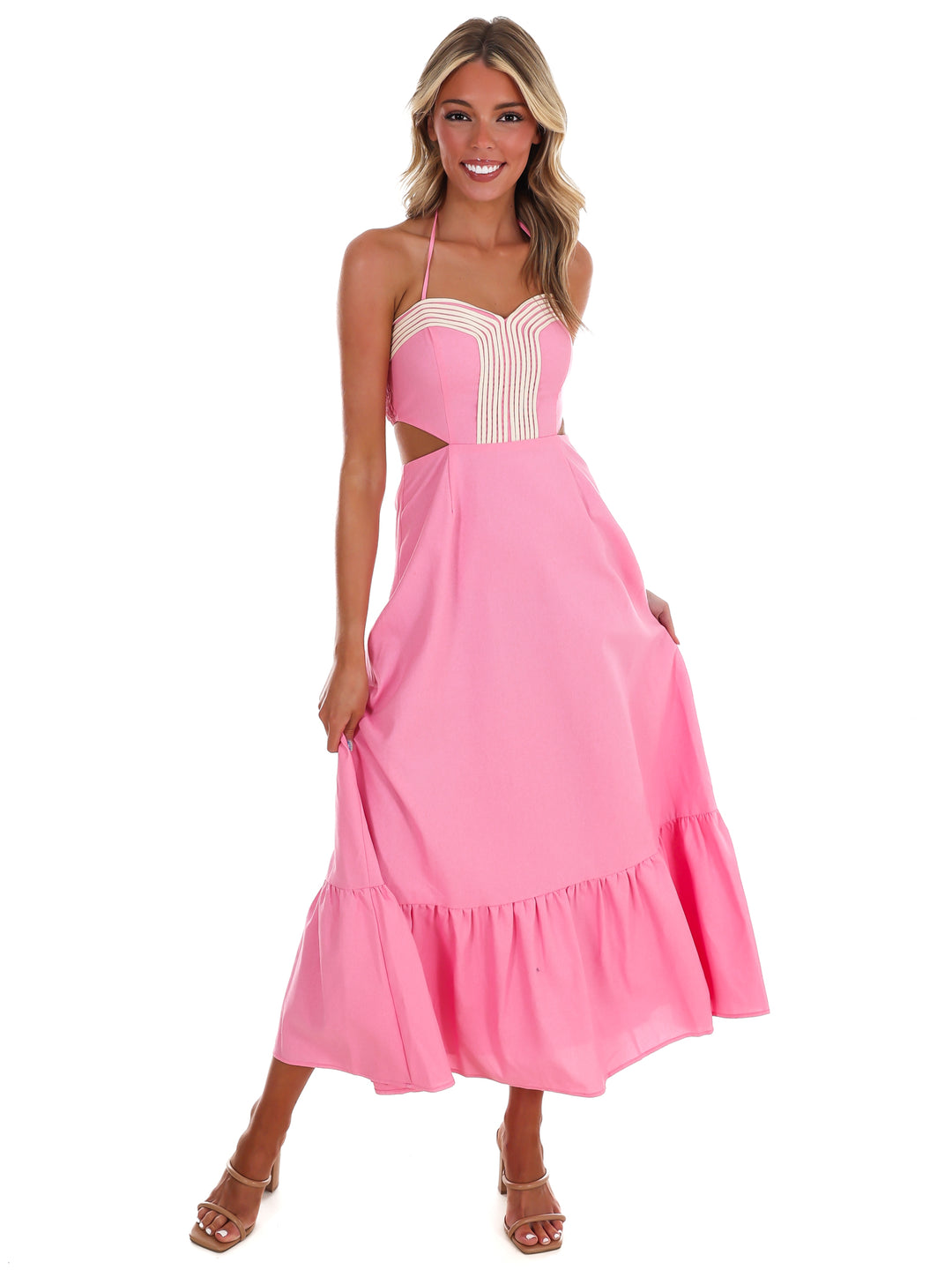 Villa Rose Cut Out Maxi Dress