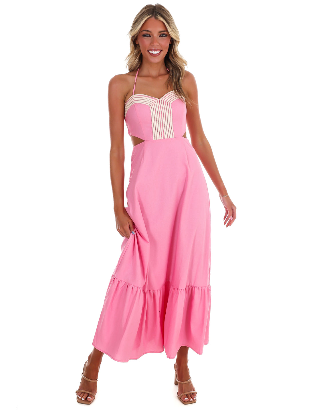 Villa Rose Cut Out Maxi Dress