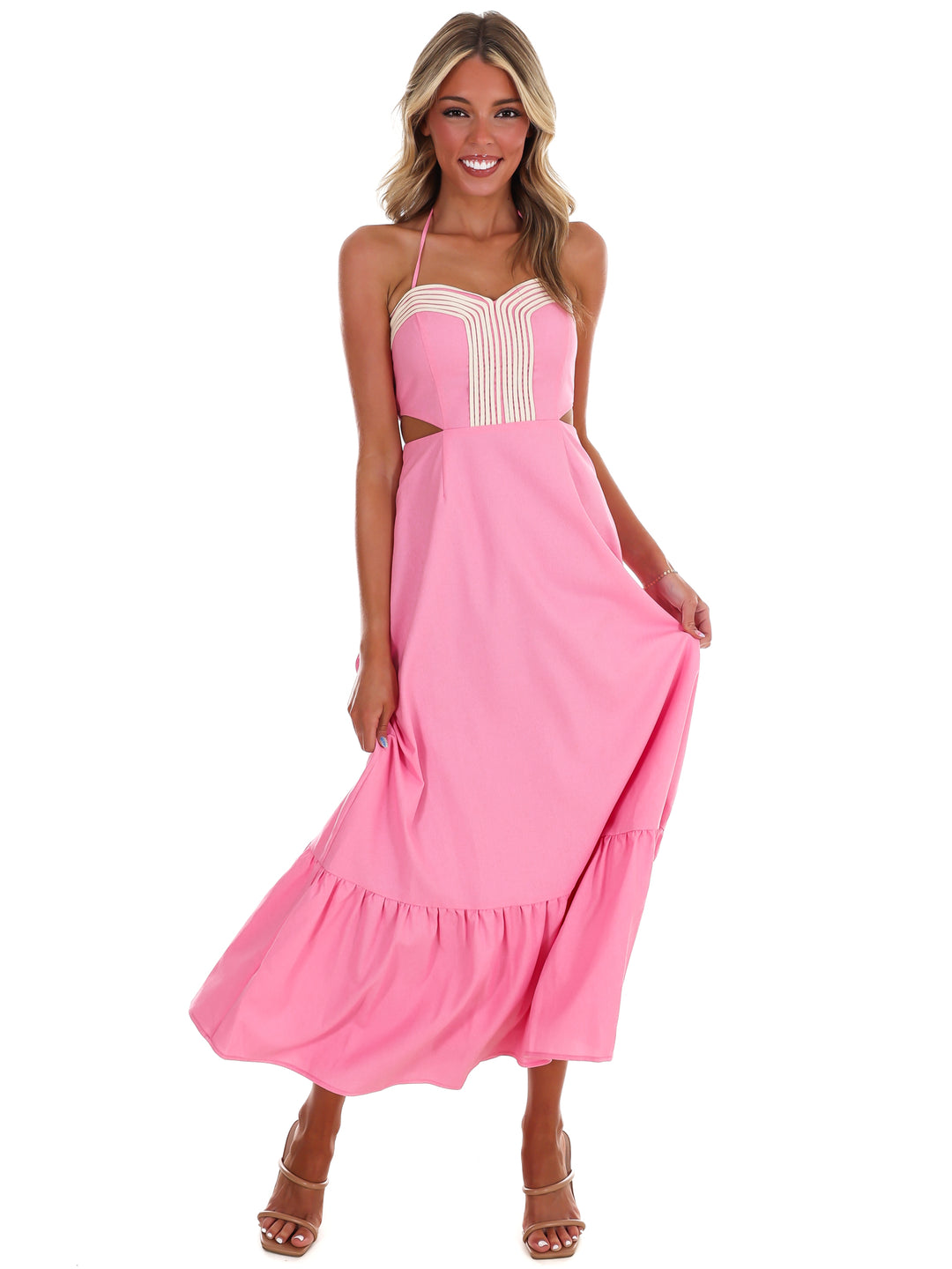 Villa Rose Cut Out Maxi Dress