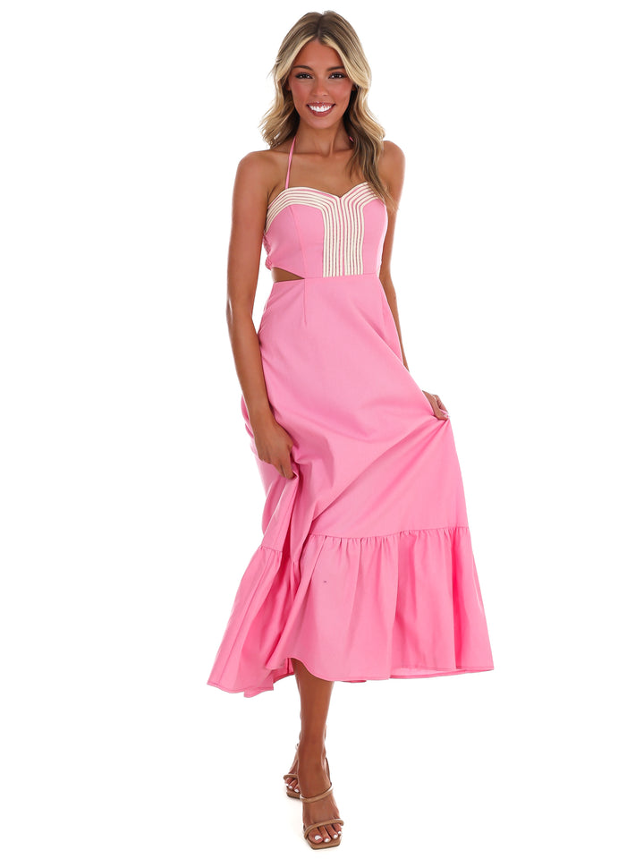 Villa Rose Cut Out Maxi Dress