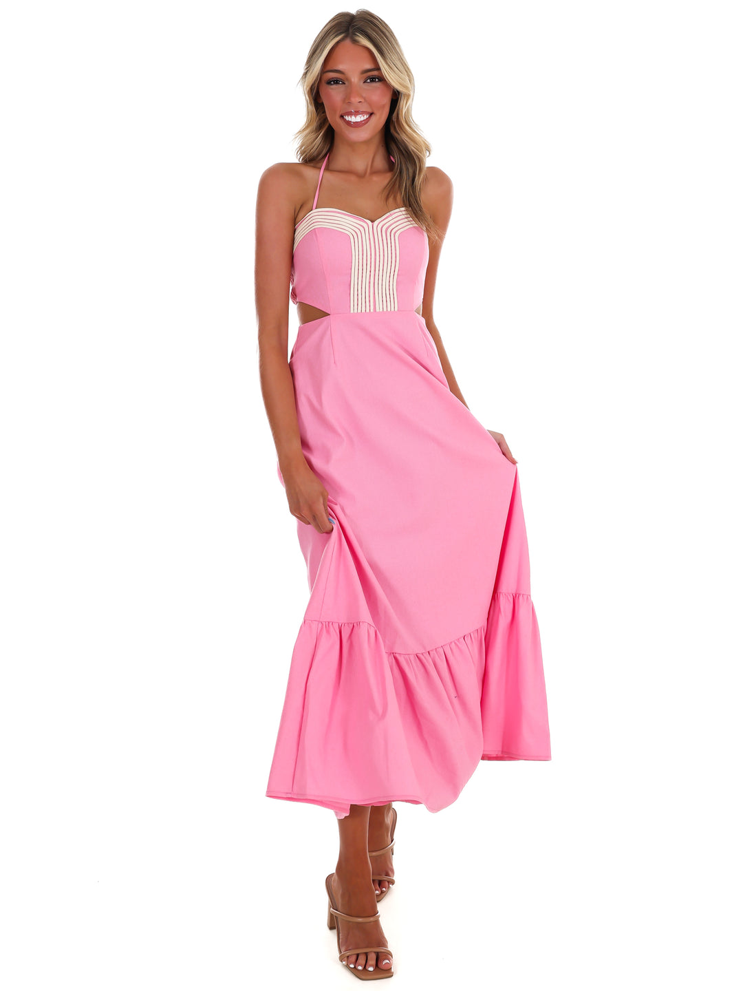 Villa Rose Cut Out Maxi Dress
