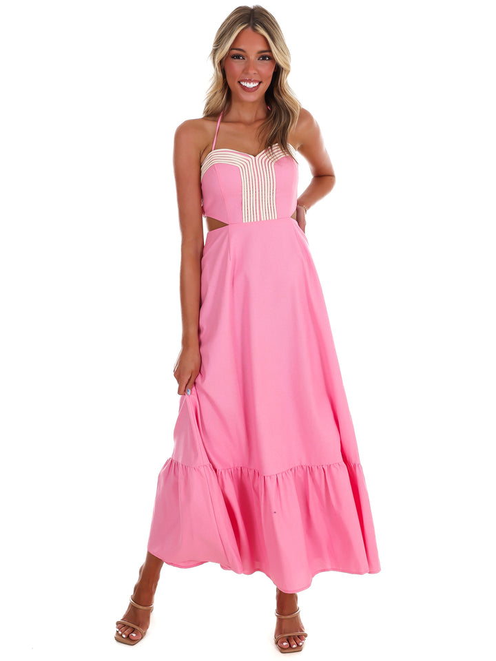 Villa Rose Cut Out Maxi Dress