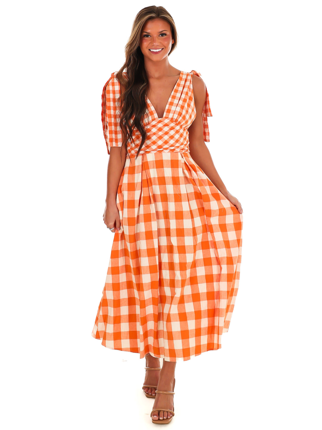 Rivalry Ready Gingham Maxi Dress