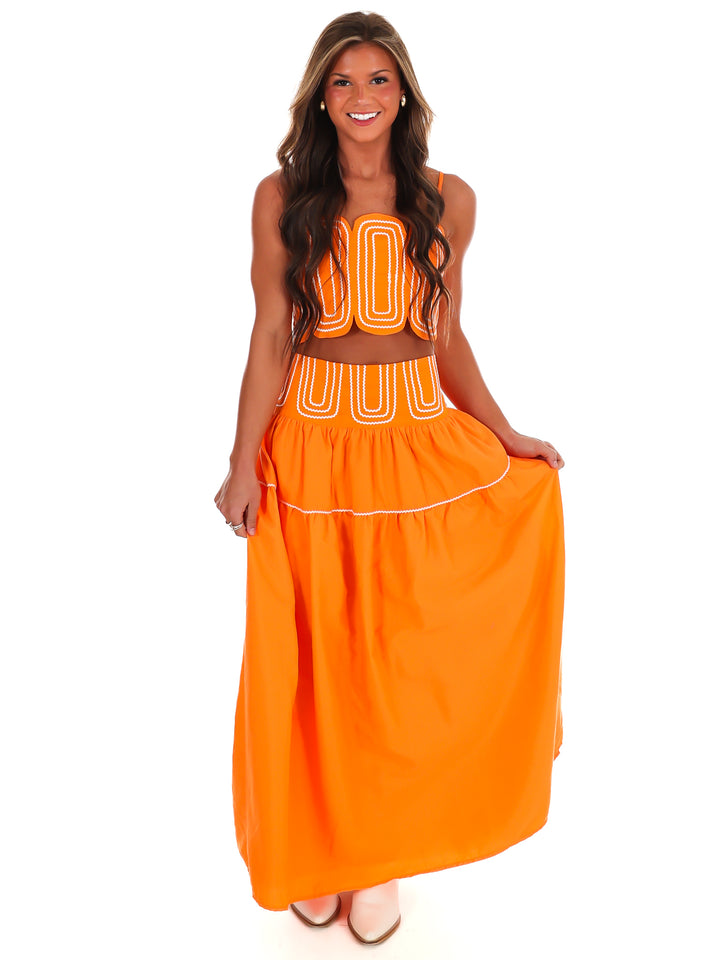 Game On Girl Two Piece Skirt Set