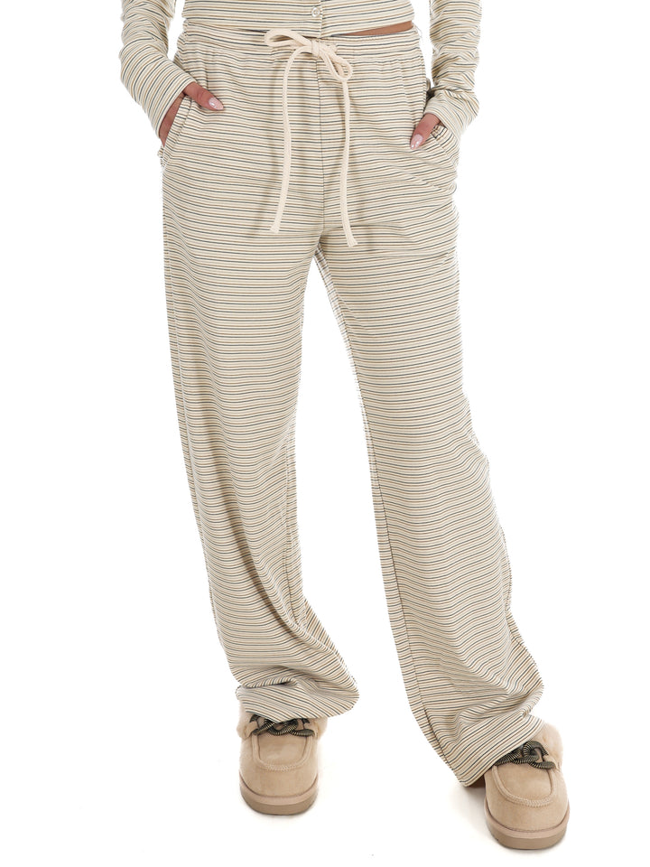 Sweet and Certain Striped Drawstring Lounge Pant