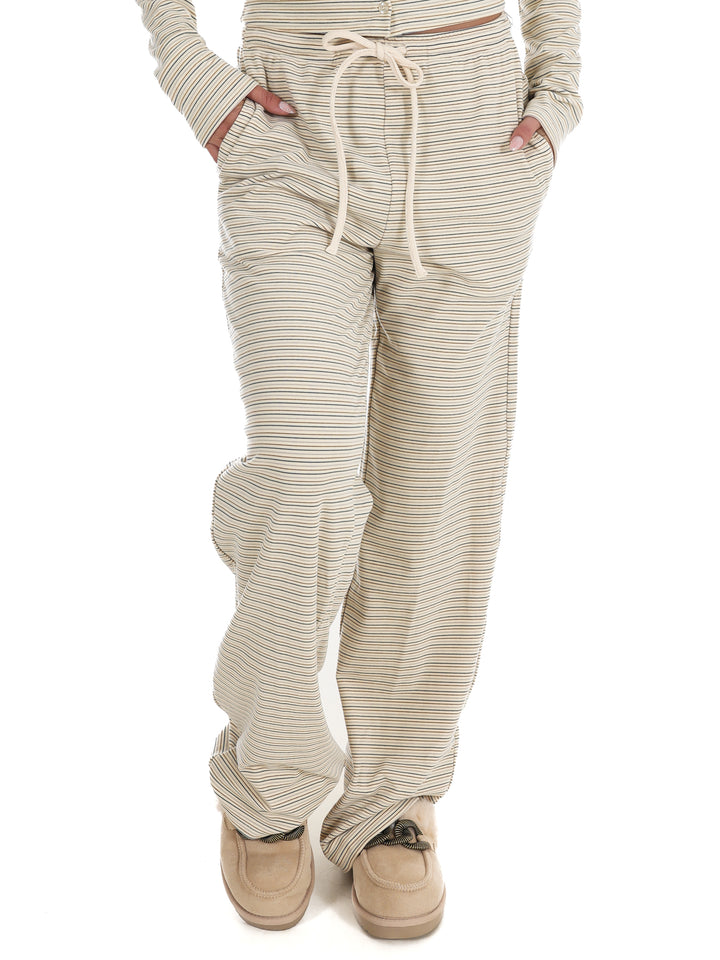 Sweet and Certain Striped Drawstring Lounge Pant