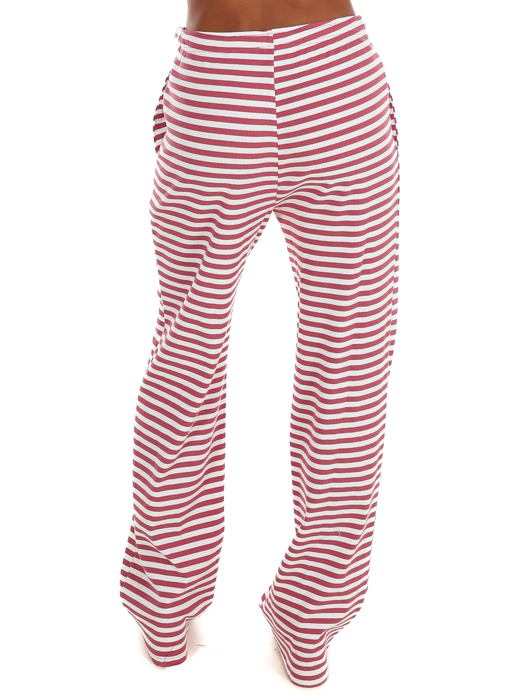 Sweet Intentions Striped Ribbed Drawstring Lounge Pants