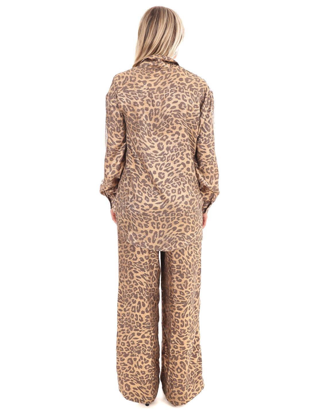 Fierce Shine Metallic Leopard Pants