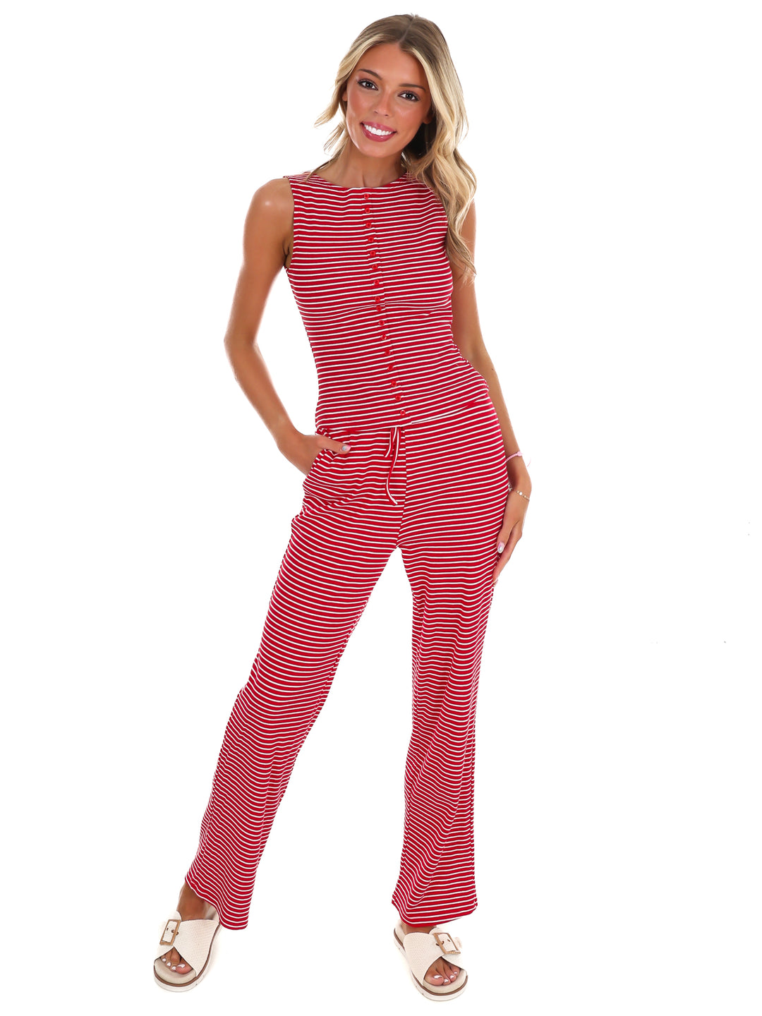 All That and More Stripe Tank Top