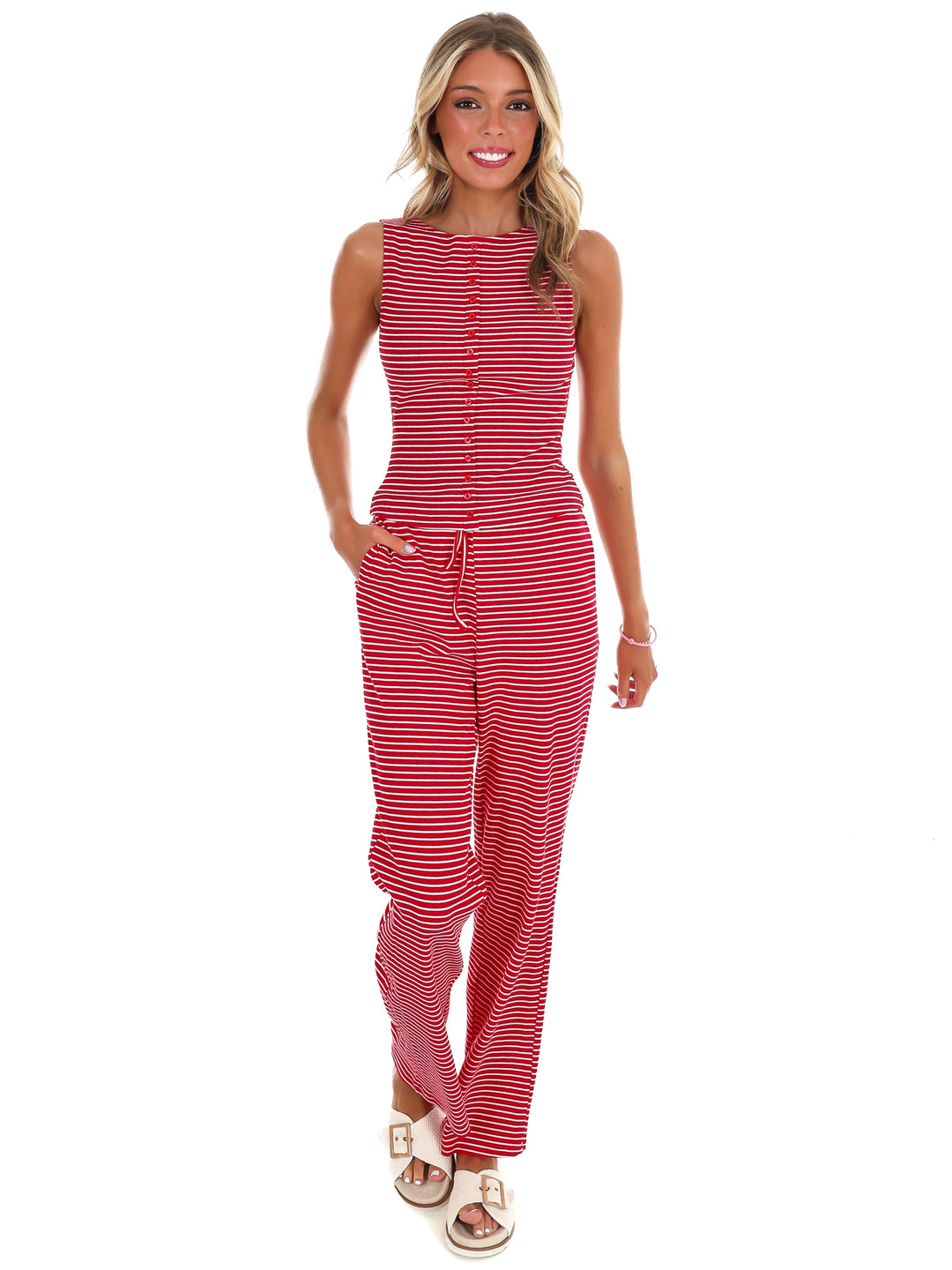 All That and More Stripe Tank Top