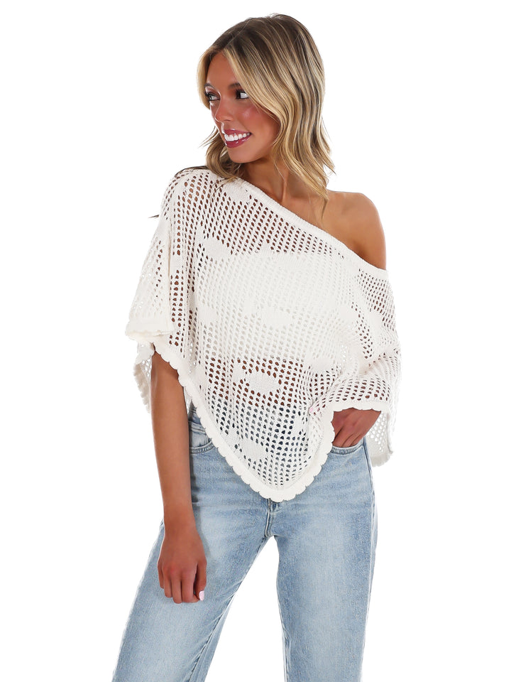 Under the Sea Crochet Poncho Top