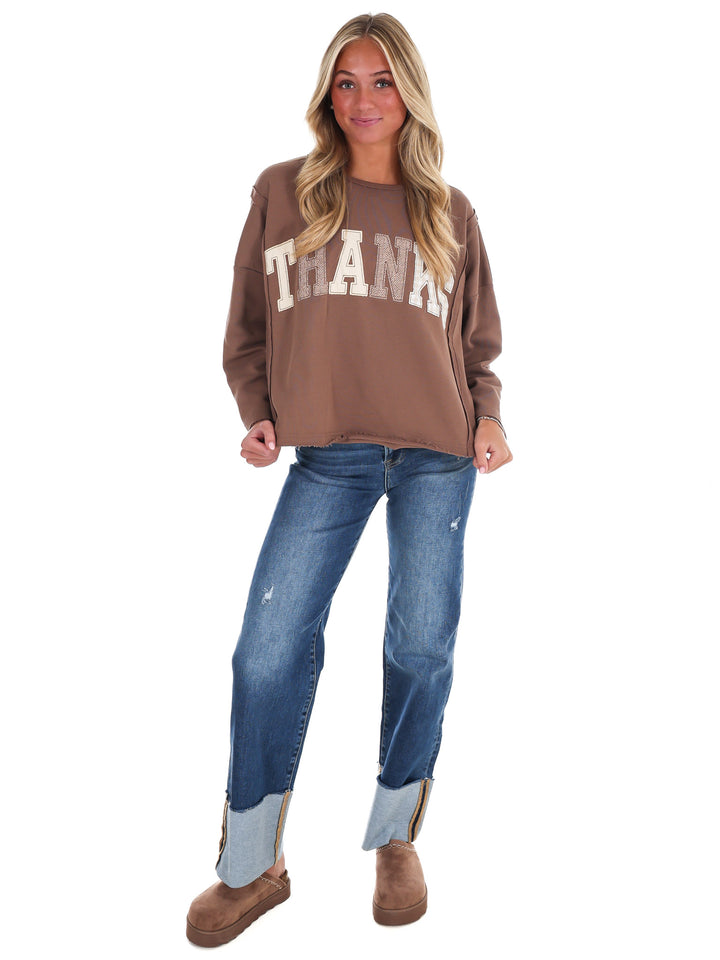 Giving Thanks Cropped Top