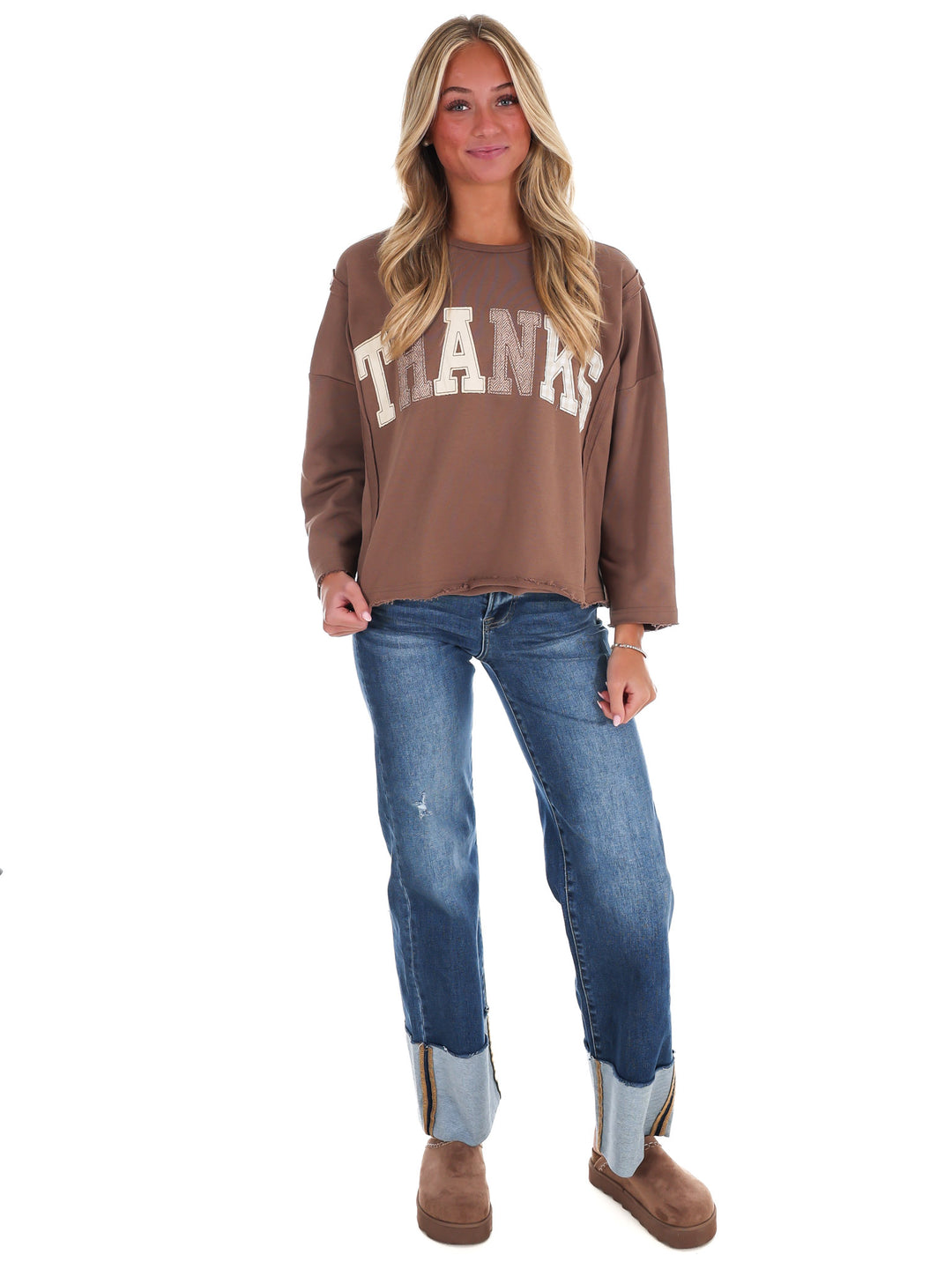 Giving Thanks Cropped Top