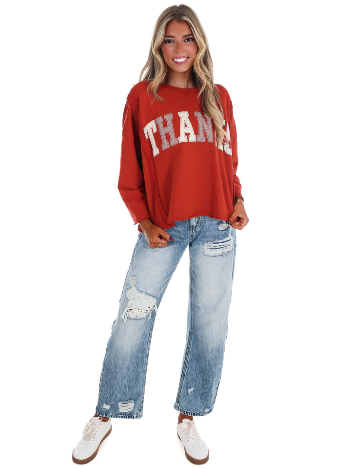 Giving Thanks Cropped Top