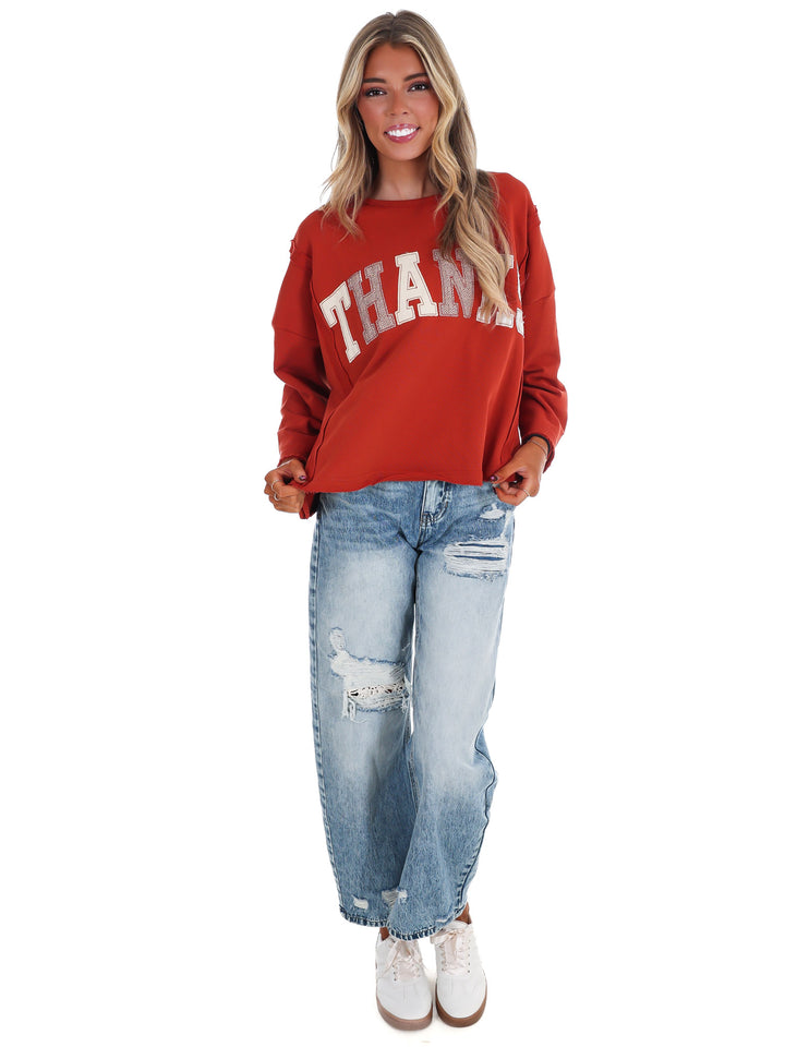 Giving Thanks Cropped Top