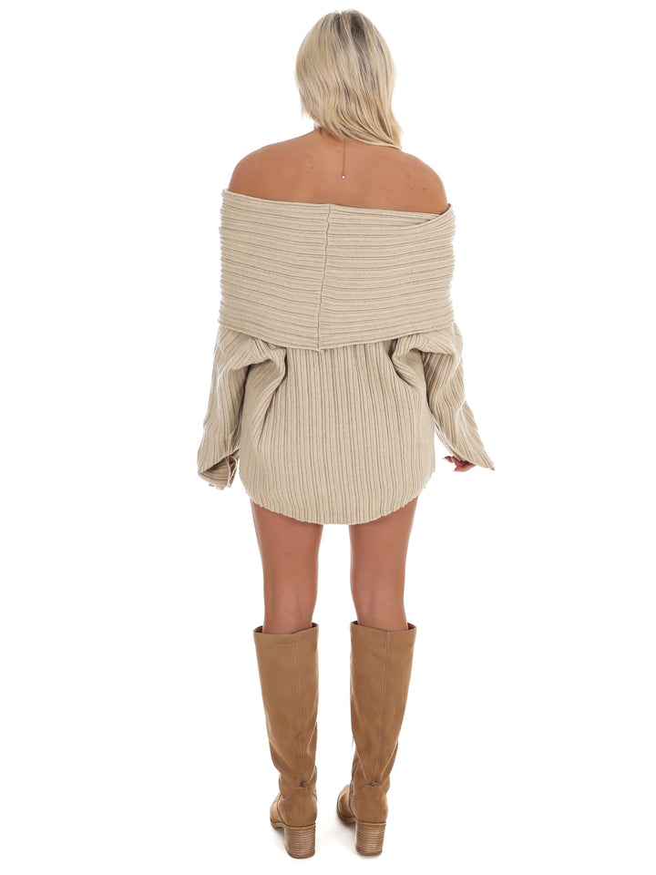 Show Me Love Off Shoulder Oversized Sweater