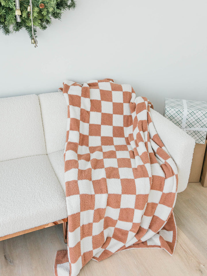 Jumbo Check Plush Blanket Doorbuster