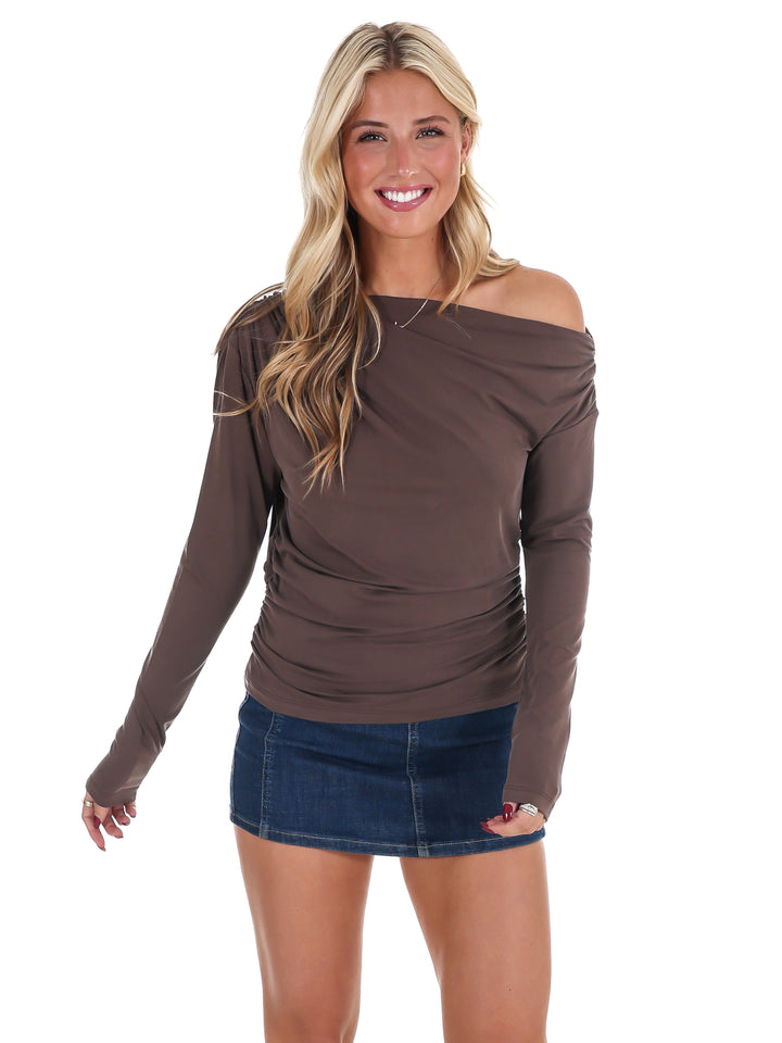 Off Center One Shoulder Top