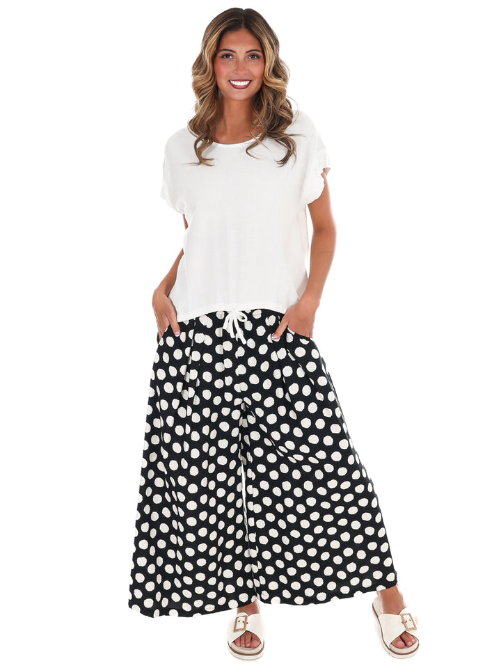 Laid Back Drawstring Linen Top