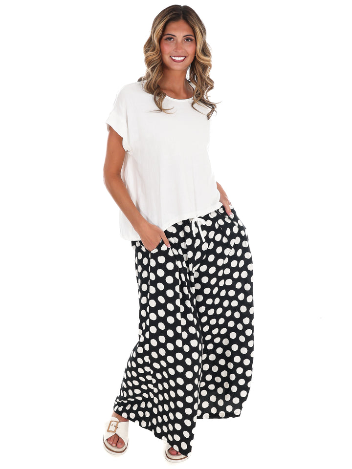 Laid Back Drawstring Linen Top