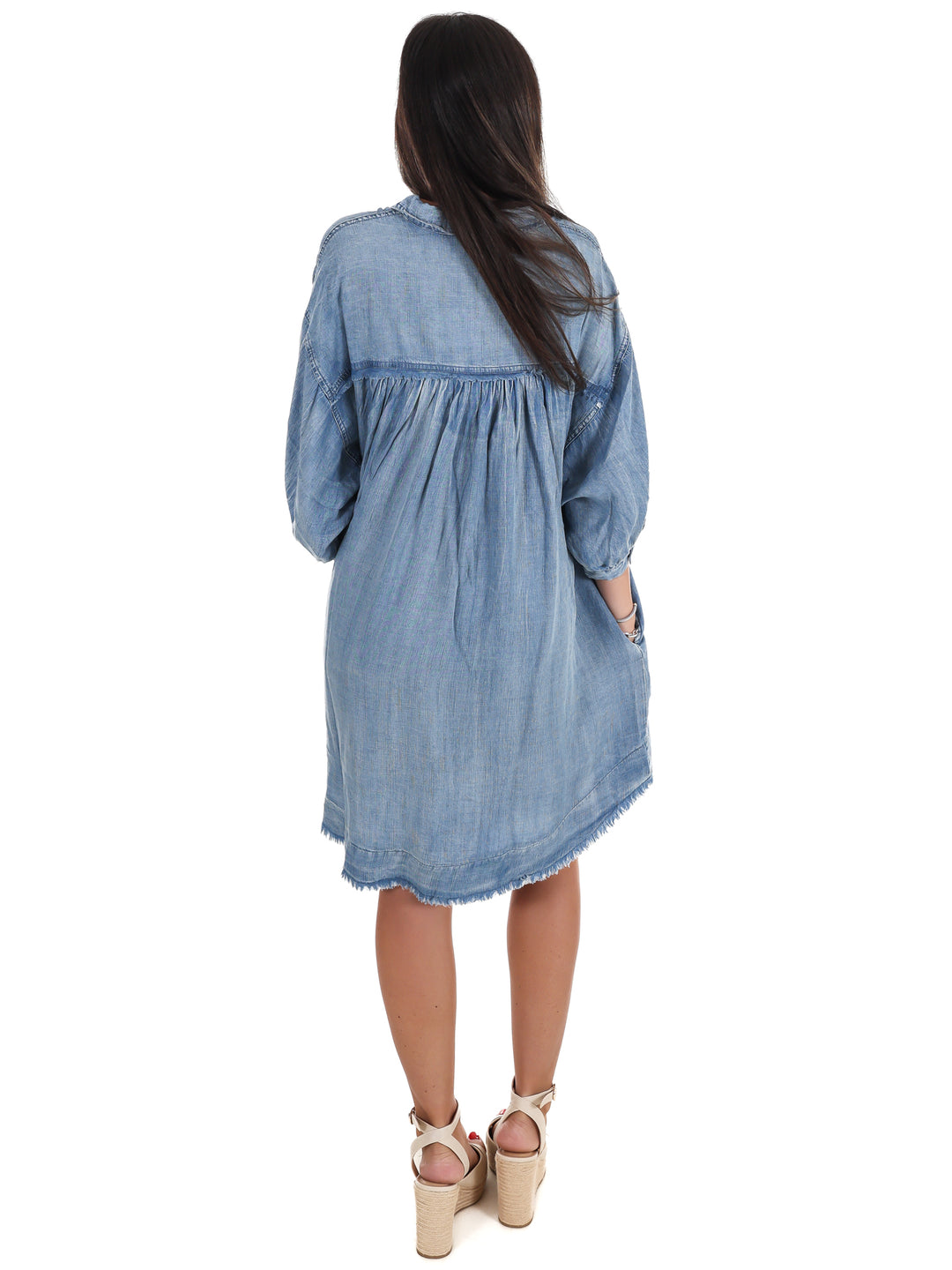 Faded Charm Denim Dress