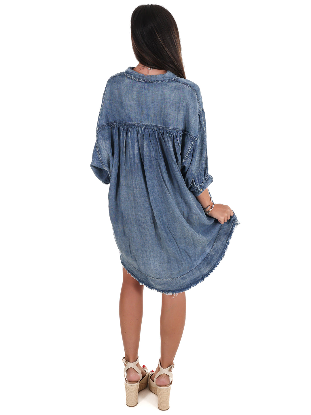 Faded Charm Denim Dress