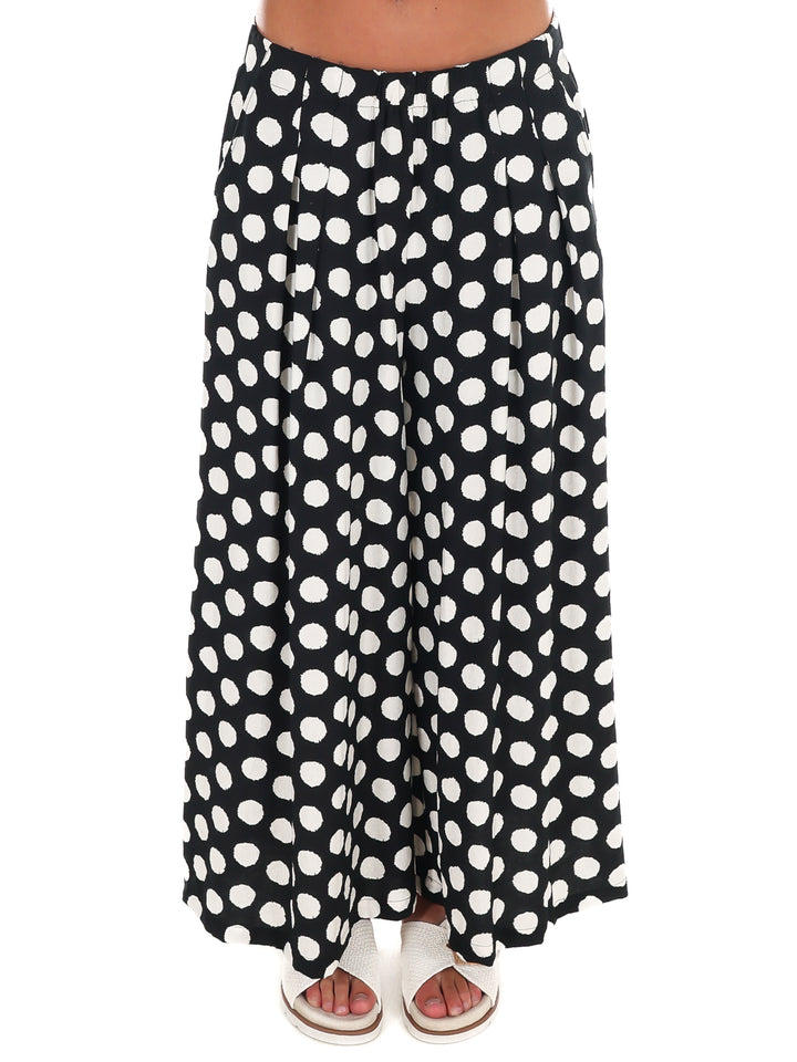 Playful Polka Wide Leg Pants