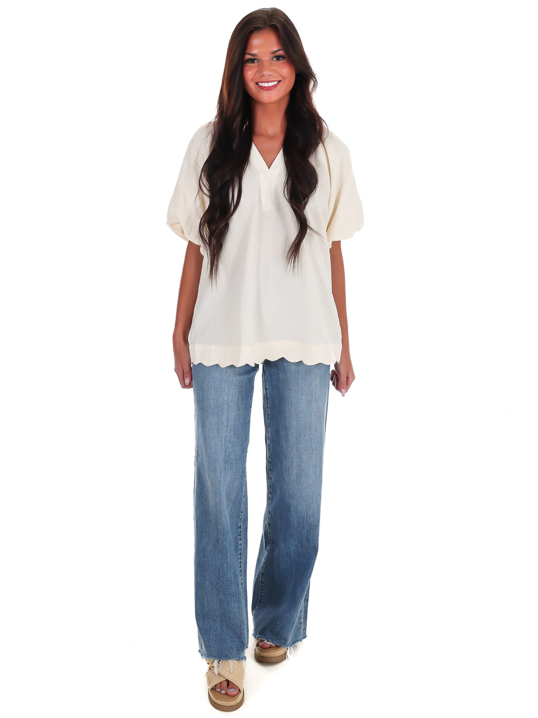 Easy Daydream Textured Top