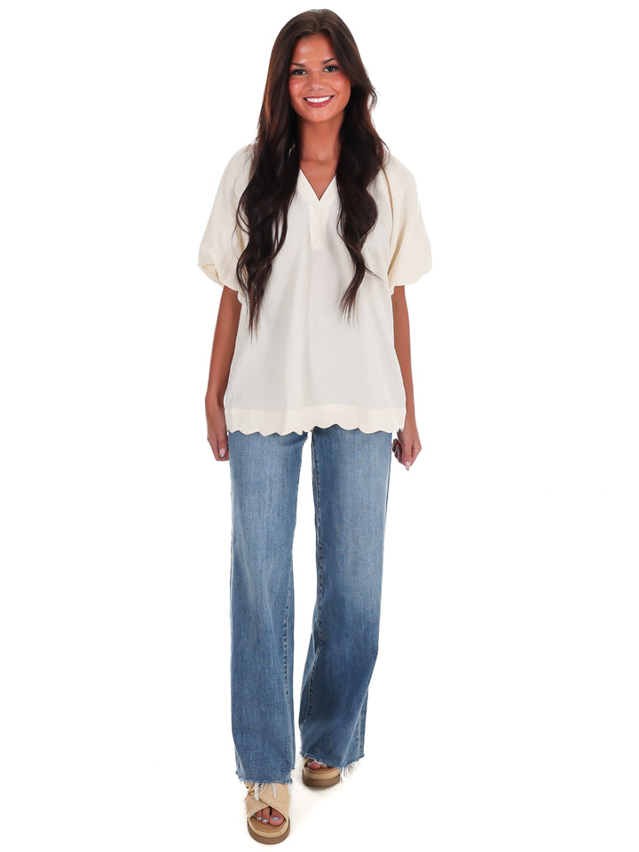 Easy Daydream Textured Top